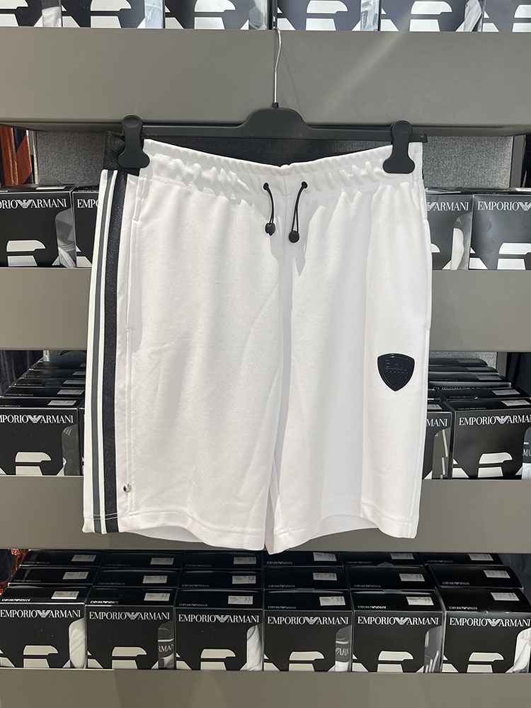 EMPORIO ARMANI/EA EA7阿玛尼 男士日常休闲logo标抽绳运动短裤