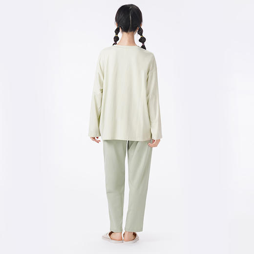 都市丽人睡衣生活家居长袖家居服26支CVC单面薄女士棉质套装LHT2N2 商品图3