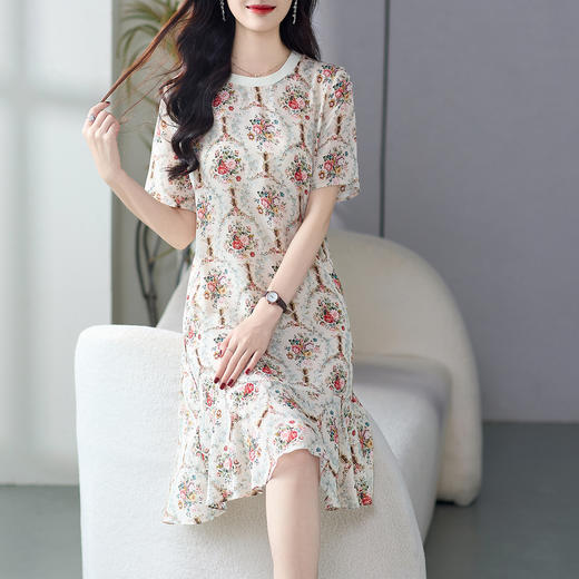 WWM-78069 春夏新款小个子桑蚕丝连衣裙 商品图0