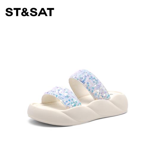 星期六珠光亮片软绵厚底沙滩拖鞋SSC2110C1H 商品图9