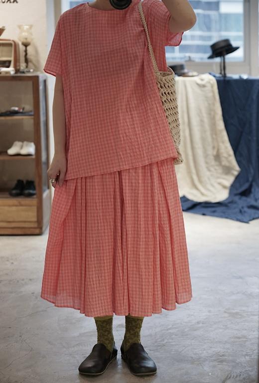 apuntob格纹圆领上衣 商品图1