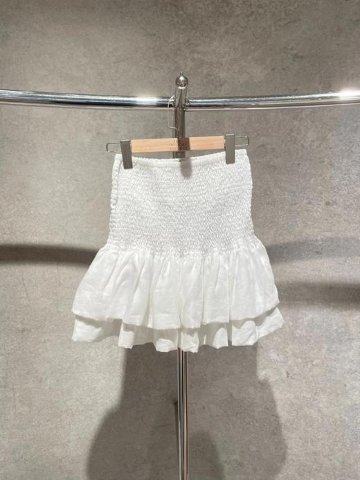 INASAMI - Kettu Skirt - White Linen - 女装 - 短裙 - 白色 商品图0