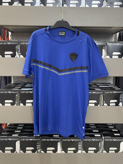 EMPORIO ARMANI/EA7 阿玛尼 男士Logo标运动速干圆领短袖T恤 商品图1