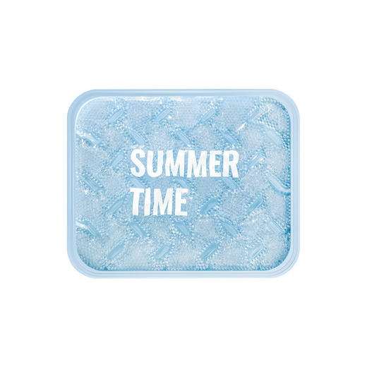 【凉而不冰 舒爽一夏】暑气烦恼，一垫在手，尽享凉爽。伴你学习办公，午休解暑。可清洗，易携带，多场景使用。坐在上面，时刻感受物理降温，电脑迅速散热。可爱夏日造型，果冻凝胶材质降温神器！ 商品图9