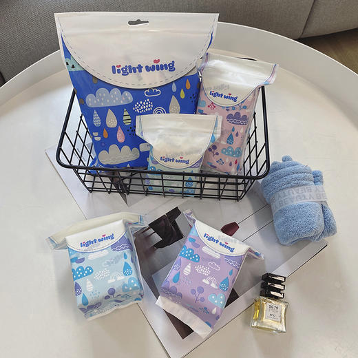 韩国品牌正品light wing轻翼卫生巾姨妈巾护垫日用夜用女便携 商品图1