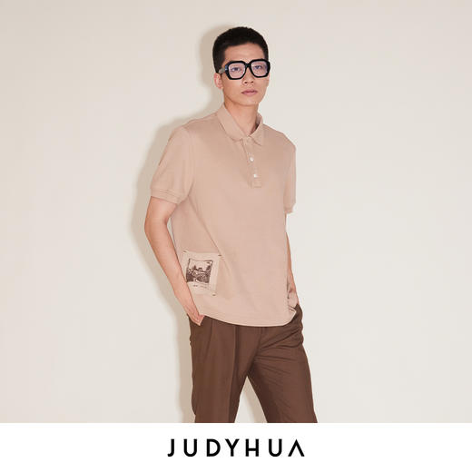 JUDYHUA 张恩利联名款 花园系列口袋POLO衫 商品图2