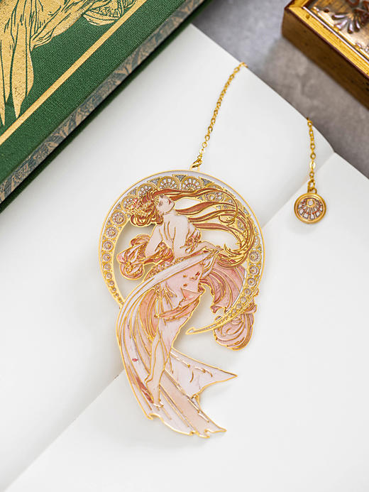 【毕业礼物】穆夏繁花 · 美术馆文创金属书签古典送朋友同学生日礼物闺蜜情侣创意精致礼品 商品图4