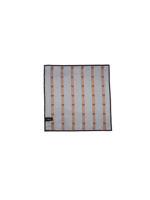 callisto咖啡色桑蚕丝口巾 商品图1