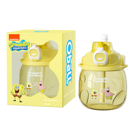 Oball海绵宝宝大容量tritan水杯夏季高颜值杯便携大肚杯儿童杯子 商品图4