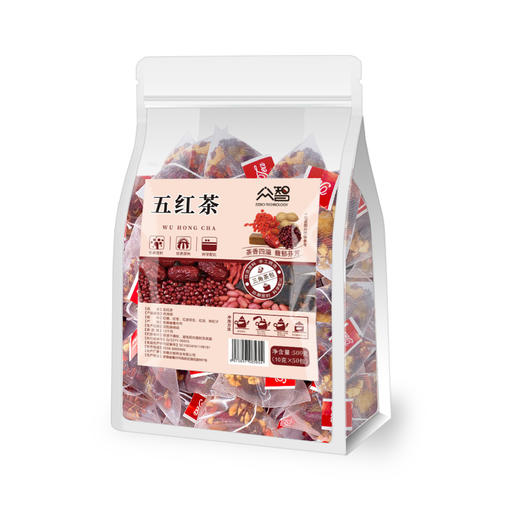 五红茶小包量贩三角包红糖枸杞红枣红皮花生红豆组合茶10g/50小包 商品图4