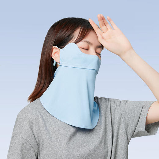 【专柜-多样屋】多样屋冰丝冰感脸部护颈防晒面罩 夏季防紫外线薄款遮阳 商品图6