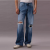 CK Jeans男士潮流美式复古街头破洞宽松牛仔裤J325948 商品缩略图0
