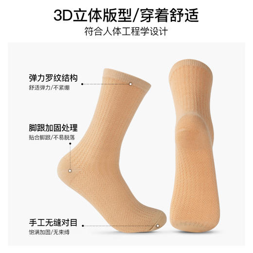 【云优选】CORGI透气清爽长袜4双送礼礼盒套装 商品图2