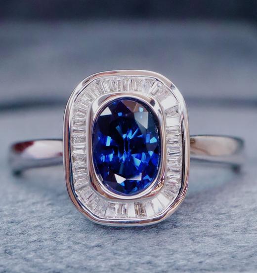 1.1ct 蓝宝石戒指 商品图3