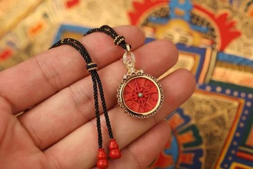 朱砂珐琅彩吊坠 商品图4