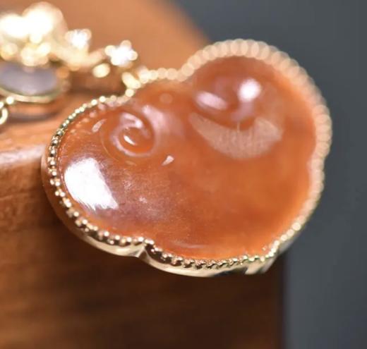 翡翠如意吊坠（红绿） 商品图2