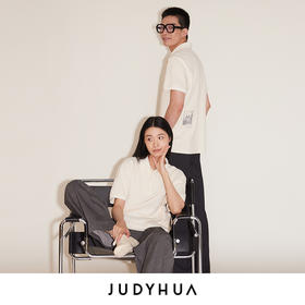 JUDYHUA 张恩利联名款 花园系列线迹POLO