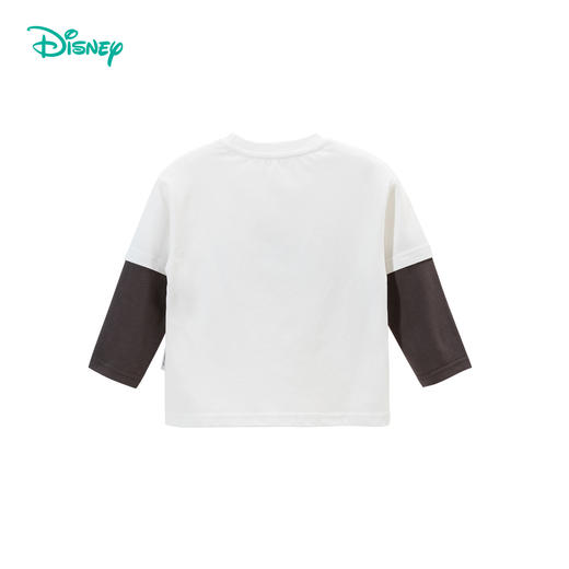 迪士尼童装男童T恤长袖男孩春装2024新款体恤春秋款儿童纯棉上衣ZD3DS036 商品图3