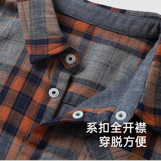 【商场同款】英氏儿童衬衫纯棉长袖男童衬衫格子衫外穿新款 商品图2