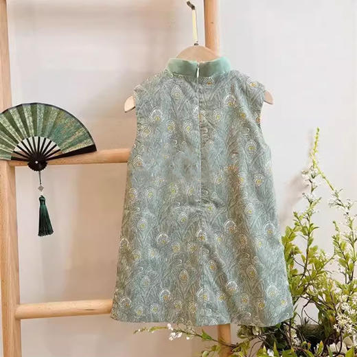 裁缝学苑TQ115新中式短袖衫纸样古风无袖裙男女童盘扣儿童旗袍打板 商品图3