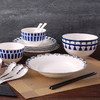 【专柜-多样屋】多样屋骨瓷餐具套装家用碗盘波斯蓝韵餐具22头 商品缩略图1