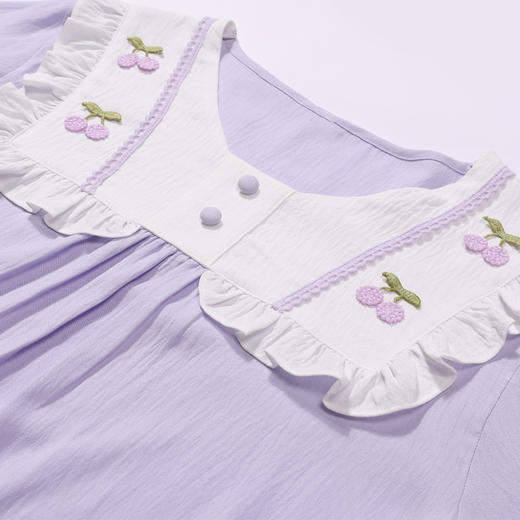 都市丽人睡衣好睡好眠长袖家居服软绵绵1.0薄女士软绵绵长袖长裤LHT2P9 商品图4