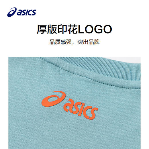 【商城同款】ASICS/亚瑟士童装男童秋季宽松假两件卫衣长袖T恤新 商品图2