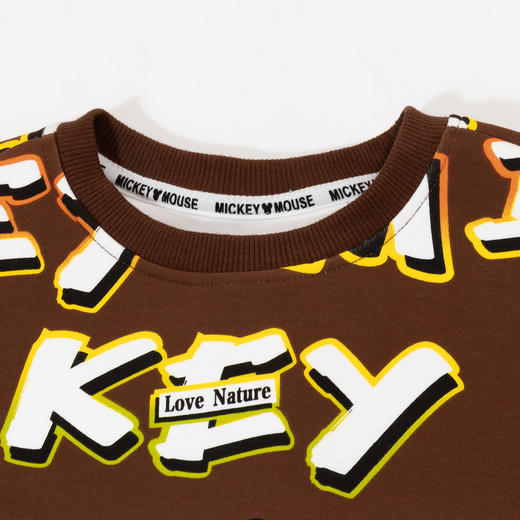 【商城同款】迪士尼童装男童卫衣春季儿童宽松休闲圆领卡通印花上衣2024新款ZD3DS025 商品图6