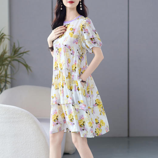 WWM-78068春夏新款小个子桑蚕丝连衣裙 商品图1