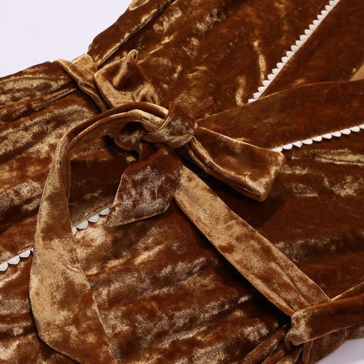 都市丽人睡衣生活家居两件套家居服钻石绒厚女士丝绒两件袍LHT4B2 商品图6