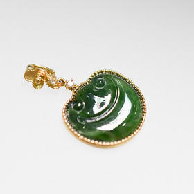 翡翠如意吊坠（红绿）