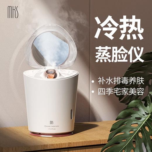 【小家电】mks美克斯蒸脸器 蒸脸仪冷热喷香薰 纳米保湿喷雾补水仪家用脸部360度旋转蒸脸机 NV8398A HF 商品图7