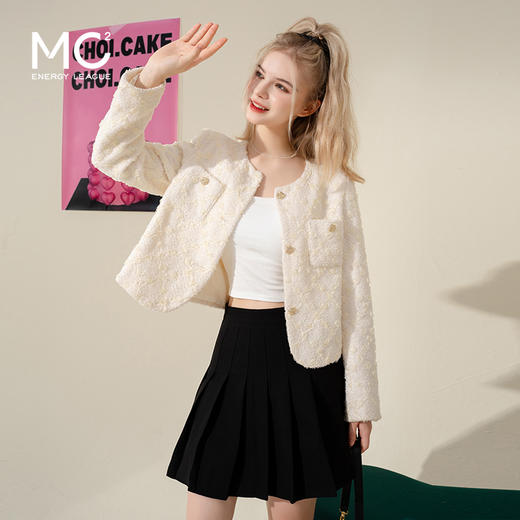 提花简约小香风外套J4212553 商品图3