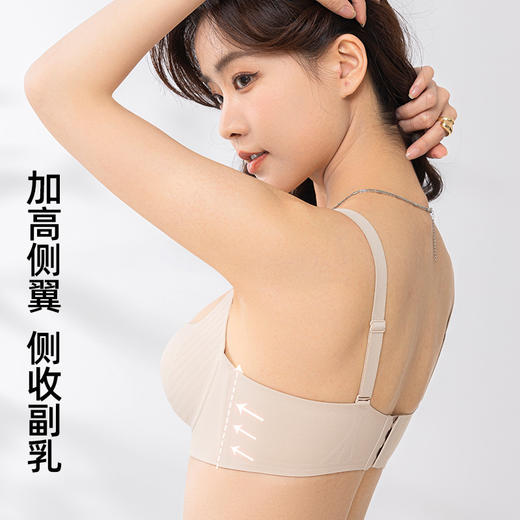 SDE-H579#  A变C小胸聚拢文胸一片式无钢圈反重力软支撑提拉内衣女无痕收副乳 商品图3