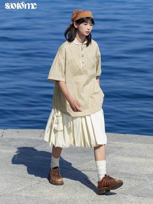 早乙女惠子saotome/STMQZ242099/轻薄透气抽绳口袋A字裙 商品图2