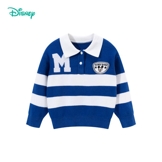 【商城同款】迪士尼学院米奇24秋款男童条纹POLO潮流上衣ZD3DS009 商品图4