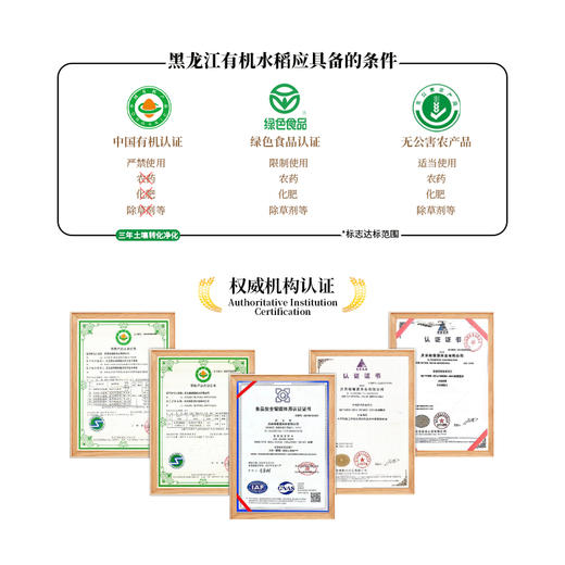 初方黑龙江有机大米 庆安一级粳米油润可口2.5kg/5kg 商品图4