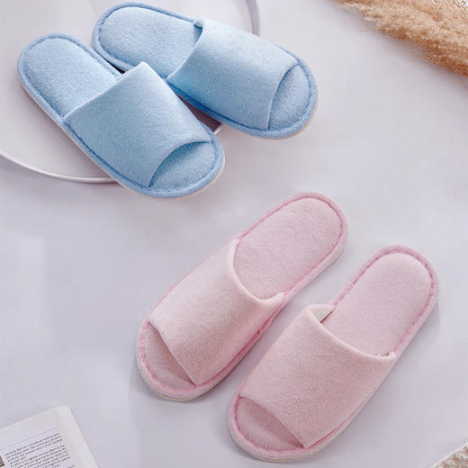 【专柜-多样屋】俏佳人毛巾拖鞋粉/38码 商品图0