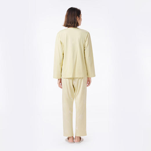 都市丽人睡衣生活家居长袖家居服单面无尘棉薄女士棉质套装LHT2N7 商品图3