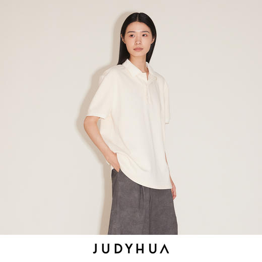 JUDYHUA 张恩利联名款 花园系列线迹POLO 商品图1