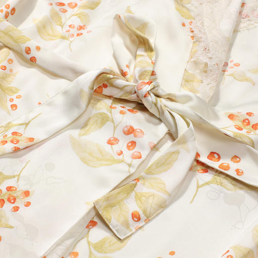 都市丽人睡衣好睡好眠三件套家居服冰雪丝提花薄女士丝质三件套LHT5A3 商品图10