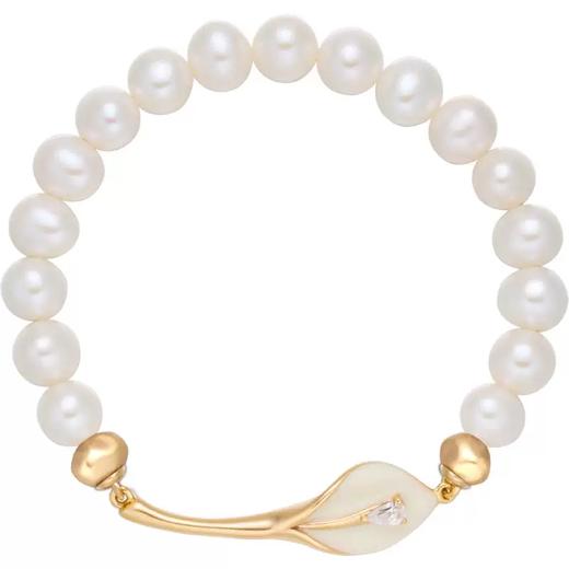 2楼Fellala/翡拉拉「马蹄莲」系列原创小众珍珠手链温柔优雅时尚手饰 款号924409301 吊牌价1499 现价1379 商品图4