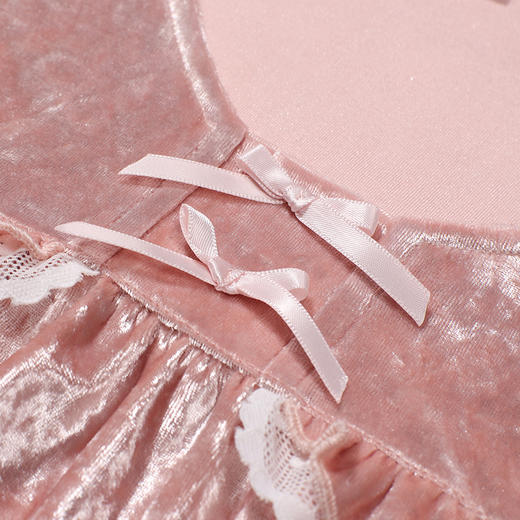 都市丽人睡衣舒适外出长袖家居服钻石绒厚女士丝绒套装LHT2T1 商品图5