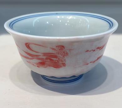 成艺千里江山反口手心杯陶瓷 品茗杯 主人杯80ML复古青观山杯复古青祥龙思缘杯三兔飞天小压手杯 商品图7