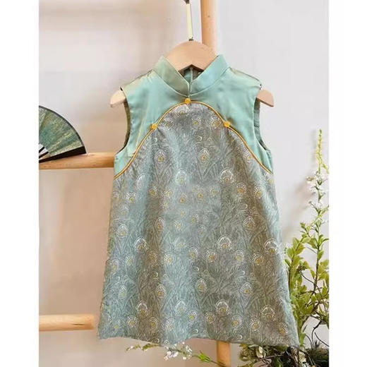 裁缝学苑TQ115新中式短袖衫纸样古风无袖裙男女童盘扣儿童旗袍打板 商品图1