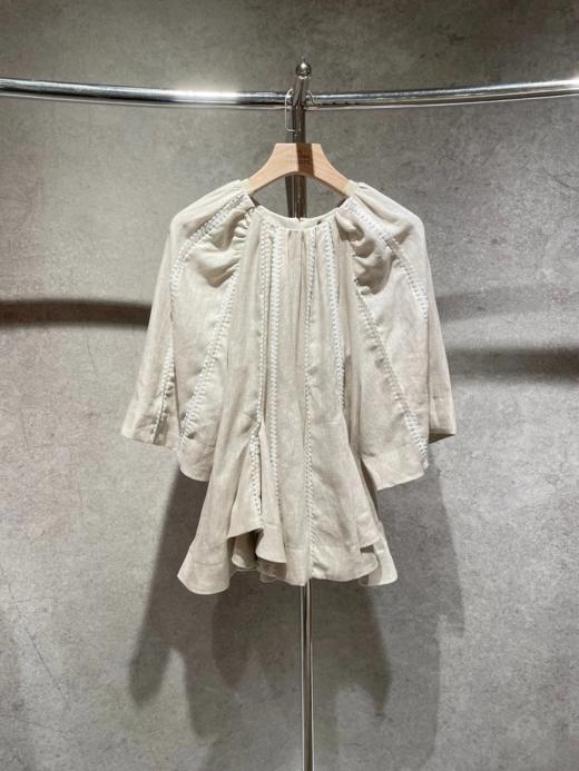 INASAMI - Athenee Top - Naturel Linen - 女装 - 上衣 - 亚麻色 商品图0
