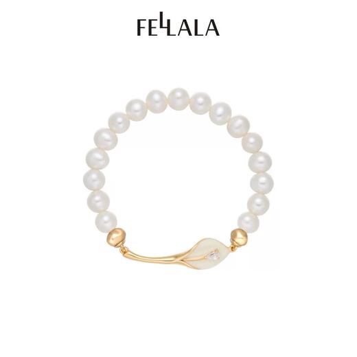 2楼Fellala/翡拉拉「马蹄莲」系列原创小众珍珠手链温柔优雅时尚手饰 款号924409301 吊牌价1499 现价1379 商品图0