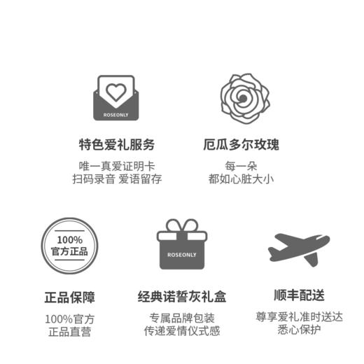 【经典花盒】ROSEONLY诺誓 鲜花玫瑰 经典1314 玫瑰花盒 大号花盒 送爱人送女友 商品图3