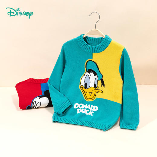 迪士尼儿童针织衫春季秋装男女宝宝新款卡通保暖套头毛衣洋气上衣针织套头上衣ZD3DS029 商品图2