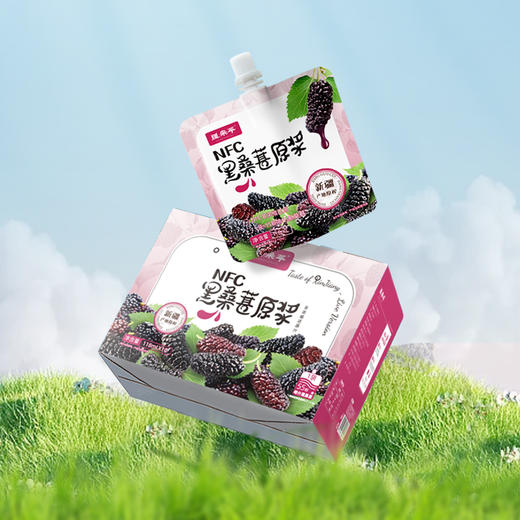 【疆品南下】疆果萃NFC 黑桑葚原浆 118ml*10袋 商品图4